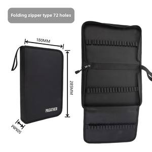 Étui à crayons pliable étudiant portable avec sac de rangement de papeterie <span class=keywords><strong>simple</strong></span> à fermeture éclair pour croquis et <span class=keywords><strong>dessin</strong></span> au <span class=keywords><strong>crayon</strong></span> de couleur - Product Image 4