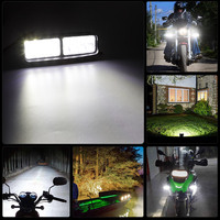 Baobao BB085 Système d'éclairage 4 pouces 8 pouces 36w 12-80V Phare auxiliaire de moto Lumière LED pour motos Luces LED pour motos
