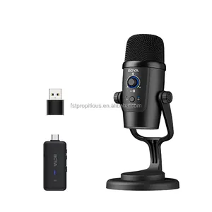 USB Condenser Wireless Microphone BY-PM500W Professional Wired Mic for PC Laptop Streaming Recording Vocals Voice Gaming Metting