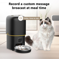 Distributeur automatique de nourriture pour chat avec caméra, contrôle par application WiFi 2.4G, distributeur de nourriture pour animaux de compagnie avec vidéo, distributeur programmé de 4L avec audio bidirectionnel