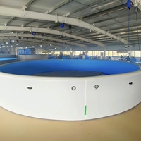 Faltbarer Tragbarer Drop-Stitch-Pool Kompaktes Design Leicht zu Transportieren Ideal für Outdoor Garten Terrasse Familien-Wasserspaß