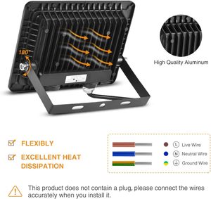 ไฟส่องสว่างกลางแจ้งคุณภาพสูง กันน้ำ IP66 30w 50w 100w 150w 200w 300w ไฟ LED สำหรับส่องสว่างภูมิทัศน์ - Product Image 6