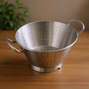 Scolapasta Conico con Base in Acciaio Inossidabile per Uso in Cucina - Product Image 3