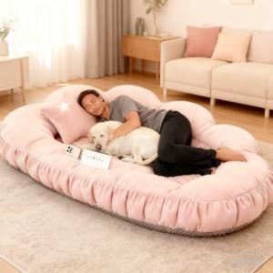 Orthopädisches Hundebett für große Hunde mit weichem Polyester-Memory-Schaum und modernem, wasserdichtem, waschbarem Bezug - Product Image 5