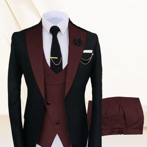 Costume de smoking 3 pièces respirant et ajusté pour homme 2025 – Idéal pour les affaires et les loisirs - Product Image 4