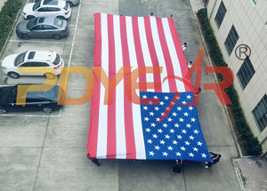 Bandera Promocional para Auto, Precio Económico, Tela de Poliéster, Bandera Portátil para Agitar con la Mano, con Impresión de Logotipo Personalizado para Fiestas, Deportes y Juegos - Product Image 3