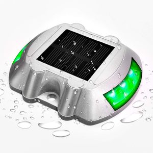 6 Balises solaires LED pour routes, en aluminium, étanches, pour allées, quais, chemins, éclairage au sol, alimentées par énergie solaire - Product Image 5