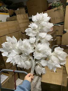 Hojas Artificiales Realistas, Plantas, 12 Piezas de Hojas de Baniano Artificiales, Hojas Verdes Decorativas Artificiales para Decoración Floral de Eventos - Product Image 5