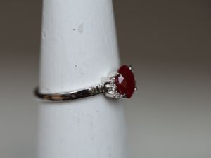 Natural Diamond <b>Ruby</b> <b>Ring</b> Custom Fine Jewelry 18k Solid Gold Adjustable Round <b>Women</b> Wedding Engagement Gift <b>Ring</b> - Product Image 6