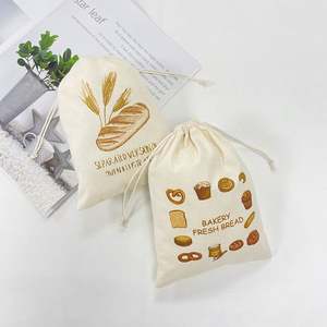 Bolsas de Algodón con Cordón Reciclables, Bolsa de Almacenamiento con Cordón para Pan, para Envasado de Alimentos - Product Image 6