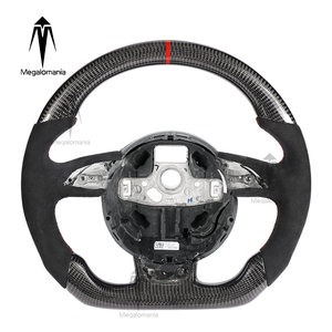 Volant sport en fibre de carbone pour <span class=keywords><strong>Audi</strong></span> B8.5 S4/S5/S6/Q5/Q7 RS5/RS6/RS7 TTRS A1/A3/A4/A5/A6/A7 - 3 branches - Product Image 1