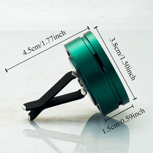 Deodorante per Auto in Metallo con Logo Personalizzato, Profumatore Solido con Clip per Diffusione di Fragranza - Product Image 2