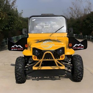 Buggy Todoterreno 4x4 Automático a Gasolina, Amarillo, 4 Asientos, Diseño Side-by-Side, Mini Jeep UTV para Exteriores - Product Image 3