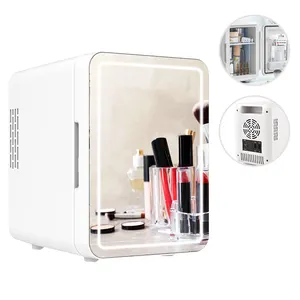<span class=keywords><strong>Mini</strong></span>-Réfrigérateur Thermoelectrique Portable pour Chambre à Coucher et Maison, Cosmétiques et Soins du Visage, Avec Miroir <span class=keywords><strong>Lumineux</strong></span> LED - Product Image 6
