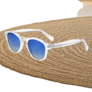 Asetat retro güneş gözlüğü şeffaf tortoiseshell ayna lens göz güneş gözlüğü moda polarize güneş gözlüğü renkli özel