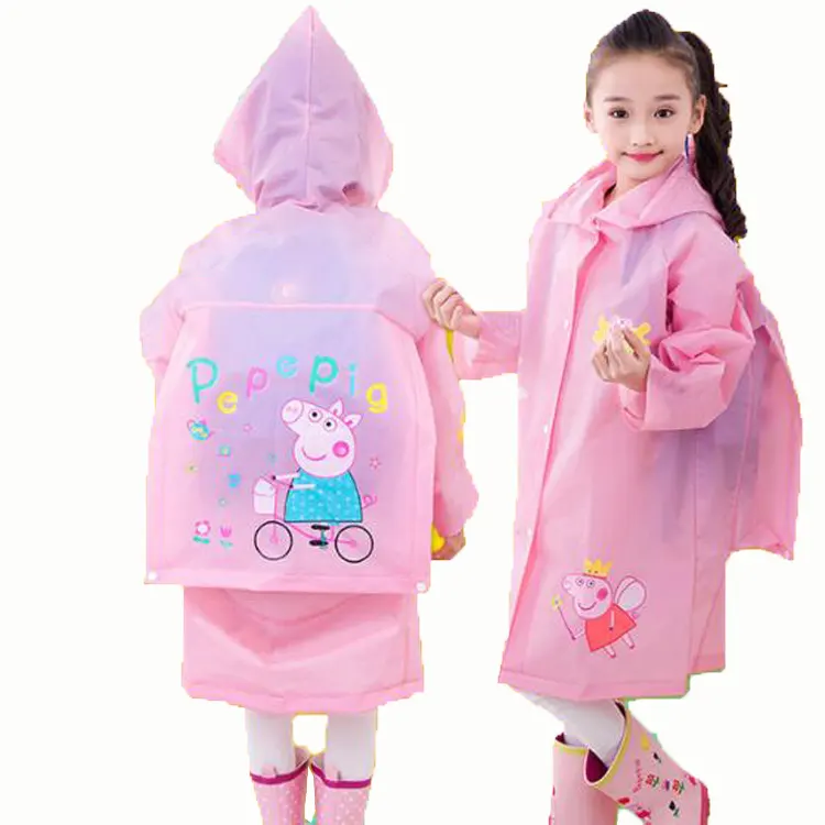High Quality Children Ponchos Rain Poncho De Hombre Kids Hooded Rainsuit Quick-dry Rain Coat Jas Hujan Anak Raincoats Waterproof