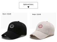Gorra de Béisbol Unisex de Lujo Coreana Bordada de 6 Paneles con Hebilla Metálica Ajustable, de Algodón y Poliéster, con Patrón, para Primavera/Verano