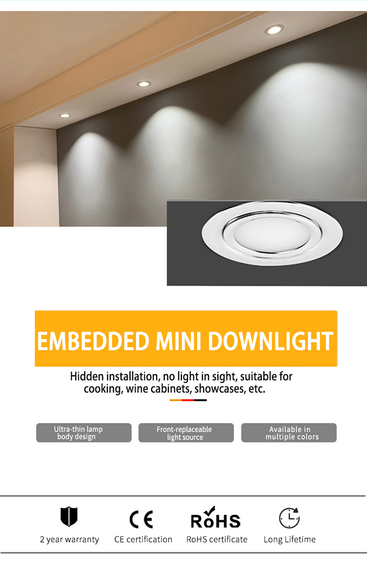G4 Brushed Chrome Cabinet Lights AC100-240V For Wall Cabinet
