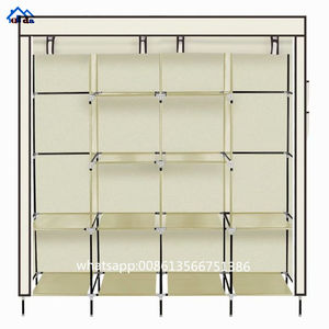 Armario Plegable Económico de Tela No Tejida, Armario Portátil Plegable, Armario de Tela Metálica <span class=keywords><strong>para</strong></span> Dormitorio, Fácil de Montar - Product Image 5