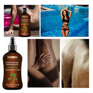 Loción <span class=keywords><strong>de</strong></span> <span class=keywords><strong>aceite</strong></span> <span class=keywords><strong>de</strong></span> bronceado vegano <span class=keywords><strong>con</strong></span> péptido <span class=keywords><strong>de</strong></span> hierbas, crema <span class=keywords><strong>de</strong></span> bronceado corporal rápida para interiores y exteriores, <span class=keywords><strong>bronceador</strong></span> <span class=keywords><strong>de</strong></span> trigo <span class=keywords><strong>con</strong></span> sombra oscura, suministro OEM - Product Image 2