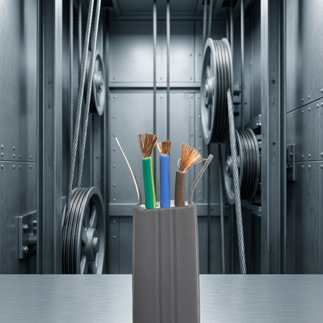 3*2.5mm² Steel Wire Flat Cable for Elevator Cabin & Air Conditioner Power