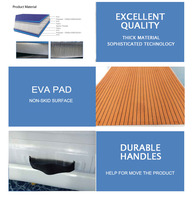 Plateforme flottante gonflable en EVA pour ponton de stationnement de bateaux à moteur, vente en gros d'usine