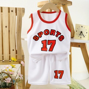 Set di Maglie da Basket per Bambini e Bambine, <span class=keywords><strong>Canotte</strong></span> Monocolore ad Asciugatura Rapida, Abbigliamento Sportivo - Product Image 5