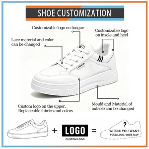 Sneakers Casual Bianche Pure alla Moda per Donne <span class=keywords><strong>con</strong></span> Tomaia in Mesh PU, Suola <span class=keywords><strong>con</strong></span> Piattaforma, Design Retrò, per Tutte le Stagioni e Uso Quotidiano - Product Image 2