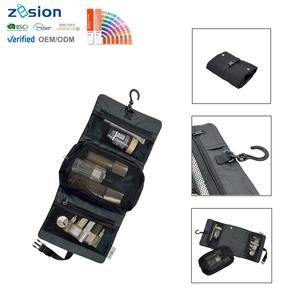 Bolsa de Maquillaje Personalizada, <span class=keywords><strong>Neceser</strong></span> de Viaje Plegable, Bolsa de Cosméticos Ecológica de RPET con Logotipo Personalizado y Colgador - Product Image 1