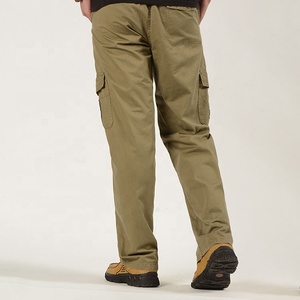 Pantalon de travail pour hommes, <span class=keywords><strong>kaki</strong></span>, coton, taille élastique, jambes droites, vêtements décontractés, <span class=keywords><strong>Cargo</strong></span>, 5xl - Product Image 3