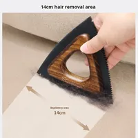 Brosse de nettoyage rechargeable en bois massif et TPR pour les poils d'animaux, pour le nettoyage des canapés et des vêtements à la maison