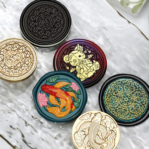 Tête de sceau en laiton 4 cm pour cire à cacheter, grande taille, pour décoration - Product Image 3