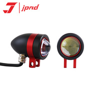 Phare auxiliaire avant de moto en aluminium haute luminosité, LED, étanche, télécommande sans fil, projecteur 80W J1-1
