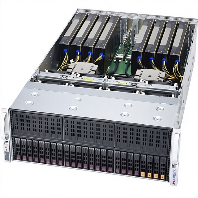 Ultra Micro Supermicro Server AS-4124GS-TNR 4U Artificial Intelligence Development 64GB GPU Core Processor Stock Rack Computer