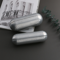 Étui à lunettes circulaire en aluminium L058, léger et résistant à la pression, étui pour lunettes de myopie, rigide et élégant