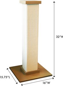 Thiết kế hiện đại lớn gãi bài sisal cuối cùng 32-inch màu be mèo cây <span class=keywords><strong>scraper</strong></span> cho tất cả mèo - Product Image 4