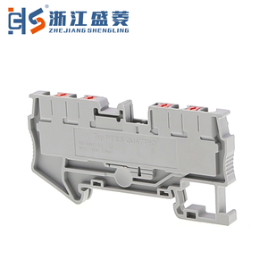 PT-2.5QUATTRO 2.5mm 32A 1000V 2 poli 2 2 2 4 conduttori filo Plug-in collegamento rapido morsettiera industriale in rame nichelato - Product Image 2