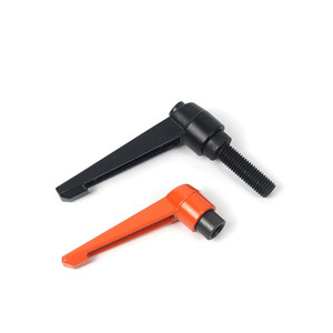 Manijas de ajuste con tornillo, tipo L, autoblocantes, M6, manija de bloqueo, manija roscada con trinquete, palanca de sujeción - Product Image 4