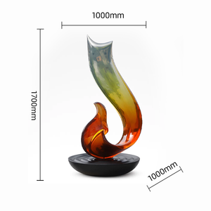 Jingyue ประติมากรรมเรซิ่นสมัยใหม่ที่กำหนดเองใน<span class=keywords><strong>รูป</strong></span>ทรงเรขาคณิตไล่ระดับสีเพื่อเพิ่มความหรูหราให้กับที่อยู่อาศัยและการตกแต่งภายในโรงแรม - Product Image 6