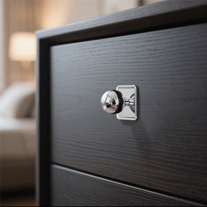Modern Minimalist Zinc Alloy Nickel Brushed <b>Drawer</b> Cabinet Door Handle <b>Silver</b> Matte Furniture European Style Wardrobe 128mm - Product Image 2