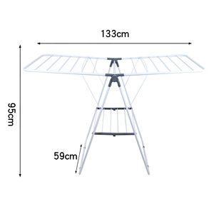 Séchoir à <span class=keywords><strong>linge</strong></span> pliant en métal pour la maison, gain de place, séchoir à serviettes pliable, étendoir à <span class=keywords><strong>linge</strong></span> et serviettes pliable pour intérieur - Product Image 6