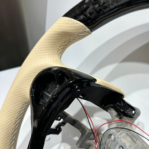 Piezas de <span class=keywords><strong>Tuning</strong></span> para Automóviles, Volante de Coche de Fibra de Carbono Genuina con Cuero Perforado y Velocímetro LED, Apto para la 9ª Generación de Odyssey - Product Image 5
