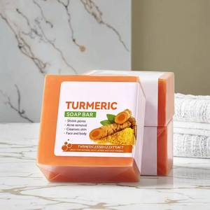 Sabun kunyit & jahe tua, Pelembab dan pemutih Anti jerawat membantu meningkatkan kekeringan - Product Image 1