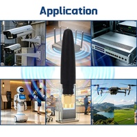 Antenne Wi-Fi Lanyi Router-Antenna-LY-G0012 Mini Haute Performance 3dBi en Caoutchouc, Vente en Gros Usine, Polarisation Verticale 2.4G 5.8GHz