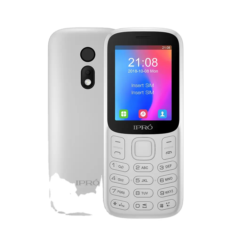 Pabrik Ipro Penjualan Laris Tombol Keypad Ponsel Tidak Terkunci Ponsel Ponsel Fitur Ipro Terbaru dengan Keyboard Kamera Oem
