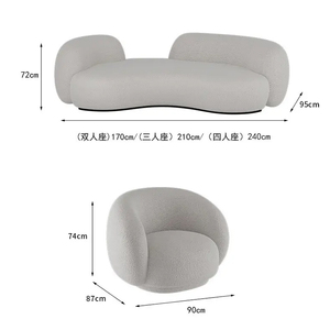 Canapé modulaire en nuages pour salons élégants - Product Image 2