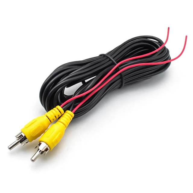 AV RCA Cable 6M 10M 15M 20M for Rear View Camera with Video Trigger Wire Connecting Car Parking Rearview Monitor