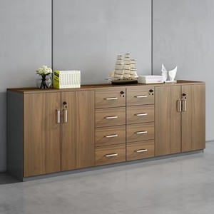 Rangement latéral en bois modulaire de meubles de poste de travail de bureau de couleur personnalisée classeur à deux portes et <span class=keywords><strong>3</strong></span> <span class=keywords><strong>tiroirs</strong></span> - Product Image 4