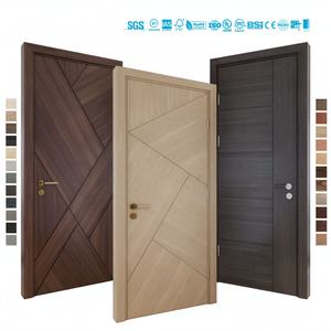 Portes intérieures pré-montées en bois massif BASEN, style américain moderne, finition imperméable, fabriquées au Guangdong, garantie 1 an, pour salle de bain et séjour - Product Image 5