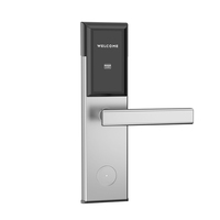 Serrure de porte d'hôtel en acier inoxydable T57 ou M1, serrures de porte électroniques pour hôtel et appartement